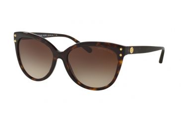 Image of Michael Kors JAN MK2045 Sunglasses 300613-55 - Dark Tortoise Acetate Frame, Brown Gradient Lenses