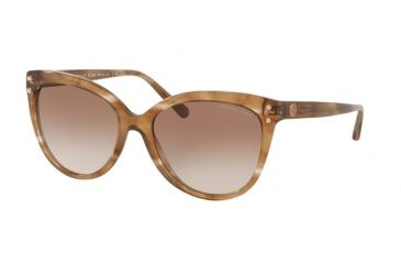 Image of Michael Kors JAN MK2045 Sunglasses 323513-55 - Brown Floral Frame, Brown Peach Gradient Lenses