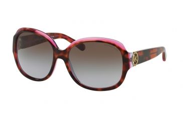 Image of Michael Kors KAUAI MK6004 Sunglasses 300368-59 - Tortoise/Pink/Purple Frame, Brown Purple Gradient Lenses