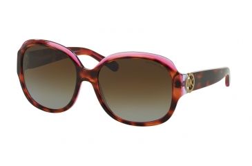 Image of Michael Kors KAUAI MK6004 Sunglasses 3003T5-59 - Tortoise/Pink/Purple Frame, Brown Gradient Polarized Lenses