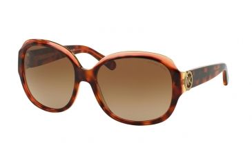 Image of Michael Kors KAUAI MK6004 Sunglasses 300413-59 - Tortoise/Pink/Yellow Frame, Brown Gradient Lenses