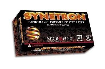 Image of Microflex Synetron Polymer-Coated Latex Examination Gloves, Microflex SY-911-M