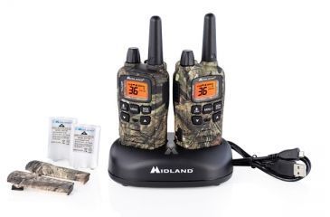 Image of Midland Radio 36 Chl./32 mile w/121 codes, W/X Scan-Alert, Batts, Rapid Charge DTC/USB, Mossy Oak T65VP3