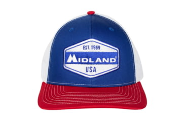 Image of Midland Radio midland-est-1959-crest-patch-hat-red-white-and-blue, 7227090272433