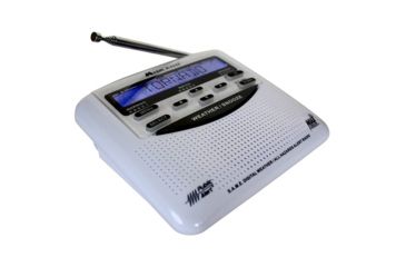 Image of Midland Radio Midland Weather And All Hazard Public Alert Certified Radio Clam Packaging, White WR120C
