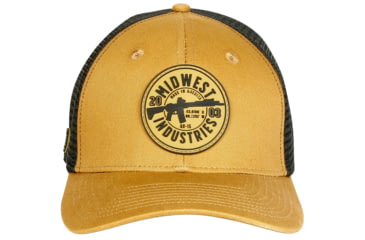 Image of Midwest Industries AR Snap Back Hat, Coyote/Black, MI-HAT-ARSNAPBACK-OS