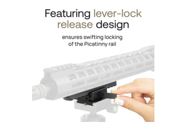 Image of MIGHTY TACTICAL Picatinny Rail Mount Adapter Arca-Swiss, Aluminum, MT-AD-01