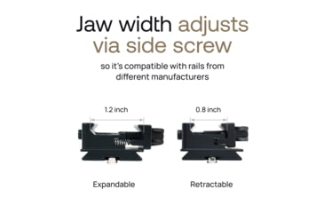 Image of MIGHTY TACTICAL Picatinny Rail Mount Adapter Arca-Swiss, Aluminum, MT-AD-01