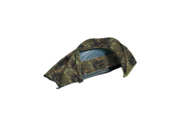 Image of MIL-TEC Recom Tent, 1 Person, Flecktarn Camo, 95 x 53 x 34 in, 14201021