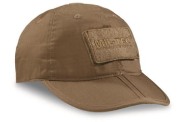 Image of MIL-TEC Mil-Tec Foldable Baseball Cap, Coyote, Adjustable, 12318619