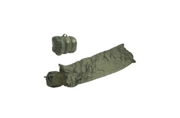 Image of MIL-TEC Pilot Sleeping Bag, OD Green, 73 x 29.5, 14101001