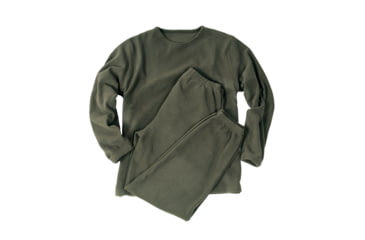 Image of MIL-TEC Round Neck Fleece Underwear Set - Mens, Olive Drab, Extra Large, 11221001-905