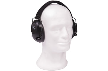 Image of MIL-TEC Electronic Ear Defenders, Black, Adjustable, 16243002