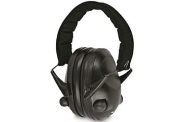 Image of MIL-TEC Electronic Ear Defenders, Black, Adjustable, 16243002