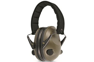 Image of MIL-TEC Electronic Ear Defenders, Olive Drab, Adjustable, 16243001