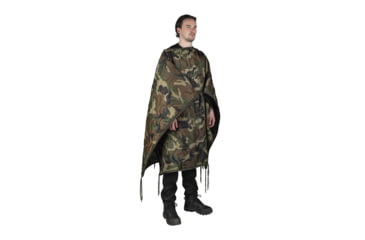 Image of MIL-TEC Multi-Function Poncho Liner, Woodland Camo, 14424520