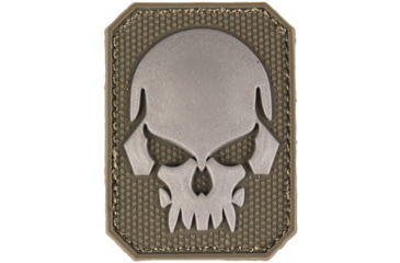 Image of MIL-TEC Small PVC 3D Skull Patch, Olive Drab, 16832001