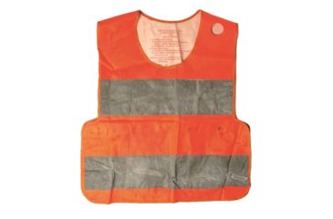 Image of Military Surplus German Safety Vest Used, High Reflective Orange, One Size 91070300