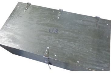 Image of Military Surplus GI Footlocker, OD Green, NSN 8460-00-243-3234, GITRUNK