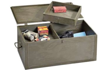 Image of Military Surplus GI Footlocker, OD Green, NSN 8460-00-243-3234, GITRUNK