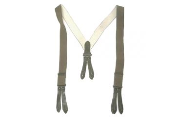 Image of Military Surplus Mens European Trouser Suspenders / Pack of 12, OD Green, Medium and Large Assorted, SEUR12PK