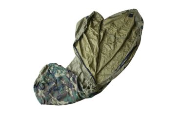 Image of Military Surplus Military Modular 4 Piece Sleeping System With Goretex Bivy and Carry Sack, OD Green / Black, NSN 8465-01-445-6274, 8465-01-445-6274