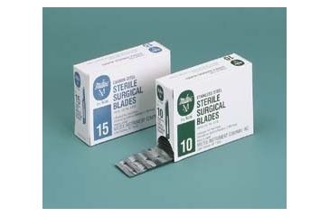 Image of Miltex Instrument Disposable Scalpel Blades, Pack of 100, Sterile, Miltex Carbon Steel, 4-111