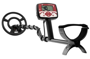 Image of Minelab X-Terra 305 Metal Detector, Black / Maroon, 3704-0110
