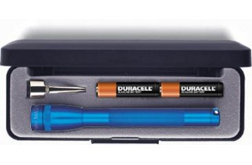 Image of MagLite Mini 2 Cell AAA Incandescent Flashlight, Blue, Pres. Box, M3A112