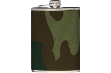 Image of MIL-TEC Flask, Woodland Camo, 8 oz, 14521020-009