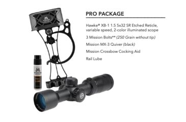 Image of Mission Crossbows Sub-1 XR Black-Pro Kit, Black, XK034