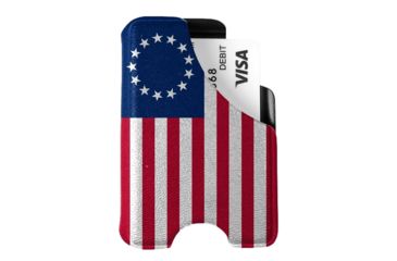 Image of Mission First Tactical Boltraron Wallet, Betsy Ross Flag, D-W-8-BTR