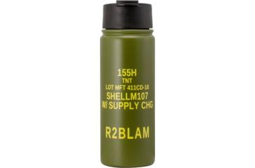 Image of Mission First Tactical M107 Howitzer Flip-Top Bottle, Green, 16oz, DM107-16