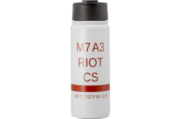 Image of Mission First Tactical M7a3 Riot CS Flip-Top Bottle, White / Red, 16oz, DM18CS-16