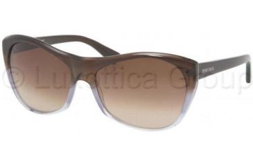 Image of Miu Miu MU02LS Sunglasses EF41Z1-5816 - Brown/Azure/Crystal Brown Gradient