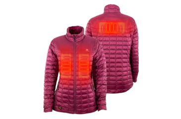 Image of Mobile Warming 7.4V Heated Back Country Jacket - Womens, Burgundy, Medium, MWWJ04310320