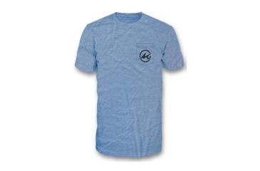 Image of Mojo Sportswear Company Buffalo Stamp Short Sleeve Pocket T-Shirt - Mens, Heron Blue, 2XL, HRNBL - 2XL - MSBSPT