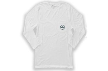 Image of Mojo Sportswear Company Horizon Catch Tee LS - Mens, White Caps, Large White Caps - L - Mojo Horizon Catch Tee LS