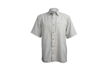 Image of Mojo Sportswear Company Mr. Big Sport Check Performance Shirt Short Sleeve - Mens, Oyster, 4XL, Oyster - XXXXL - MBSCPRFSHTSS