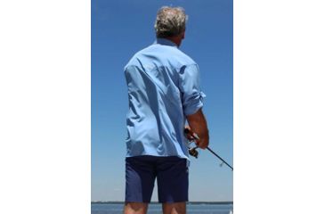 Image of Mojo Sportswear Company Mr. Cool Ultimate Technical Fishing Shirt Long Sleeve - Mens, Heron Blue, Large, HRNBL - L - MCUTFSHTLS