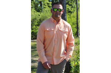 Image of Mojo Sportswear Company Mr. Cool Ultimate Technical Fishing Shirt Long Sleeve - Mens, Sailor Sunset, Large, SLSNST - L - MCUTFSHTLS