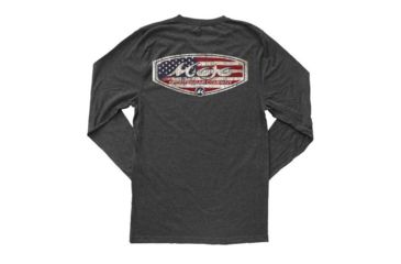 Image of Mojo Sportswear Company Patriot Crest Tee LS - Mens, Octopus Ink, Large Octopus Ink - L - Mojo Patriot Crest Tee LS