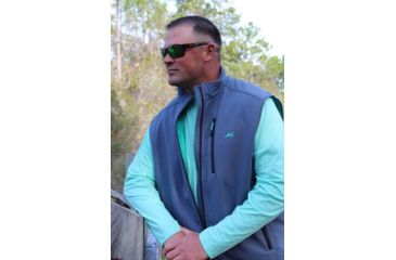 Image of Mojo Sportswear Company Slough Creek Softshell Vest - Mens, Sharkskin Grey, Large, SHRGR - L - SLGSVS