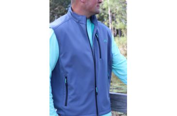 Image of Mojo Sportswear Company Slough Creek Softshell Vest - Mens, Sharkskin Grey, Large, SHRGR - L - SLGSVS