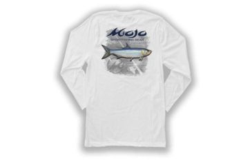 Image of Mojo Sportswear Company Tarpon Tee Long Sleeve - Mens, White Caps, Large, WHTCP - L - MJTT LS