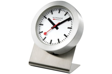 Image of Mondaine Magnet Table/Kitchen Clock, Silver, 50mm, A660.30318.81SBB