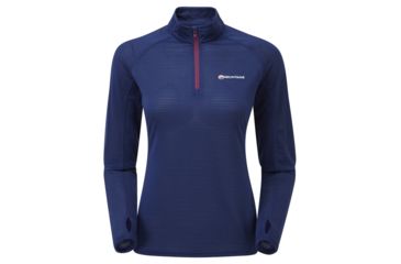 Image of Montane Allez Micro Pull-On - Womens-Antarctic Blue/Dahlia-8