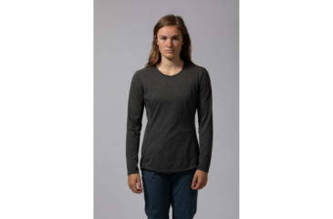 Image of Montane Mono Long Sleeve T-Shirt - Womens, Charcoal, Extra Small, FMNLSCHAA09