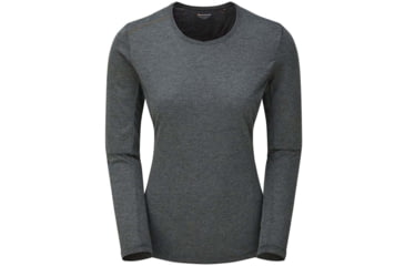 Image of Montane Mono Long Sleeve T-Shirt - Womens, Charcoal, Extra Small, FMNLSCHAA09