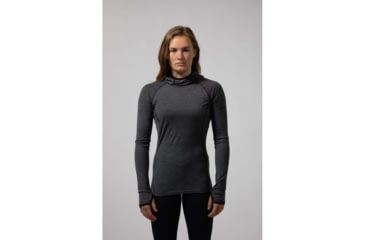 Image of Montane Primino Hybrid Hoodie - Womens, Black, Medium, FPHHOBLAM08